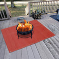 Fireproof Silicone Fire Pit Mat, Washable, 70”×58”, Pack of 2 Y68937