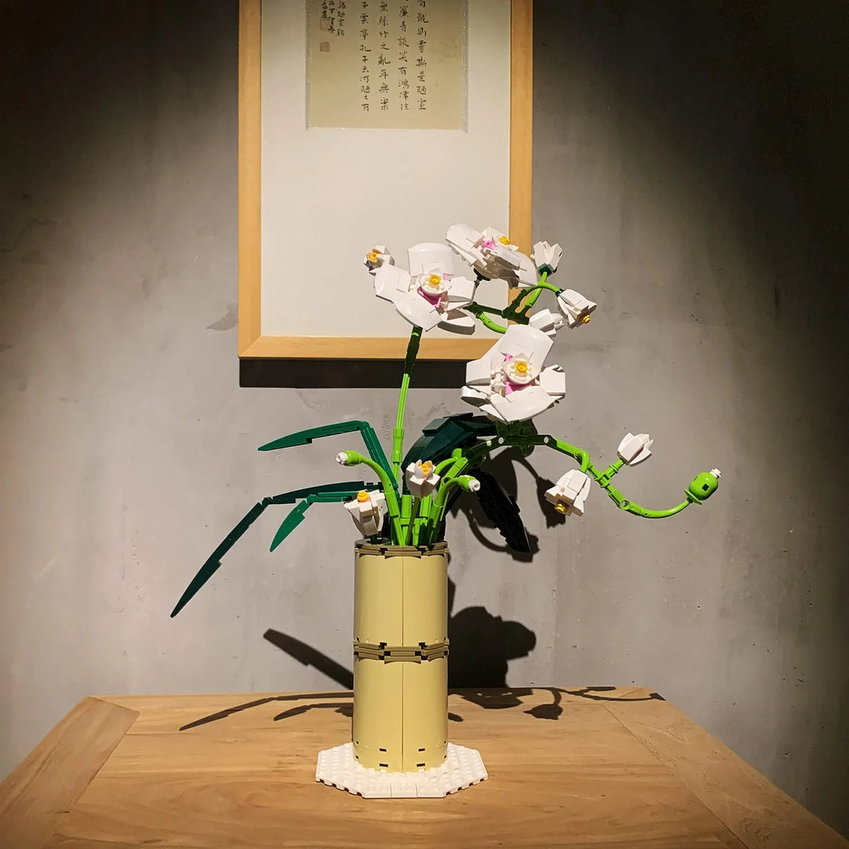 White Orchid Flower Bonsai Building Block Set G7597