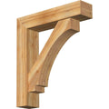 8x22W x 36x22D x 40x22H Imperial Block Rough Sawn Bracket w/ Offset Brace, Western Red Ceda W578265