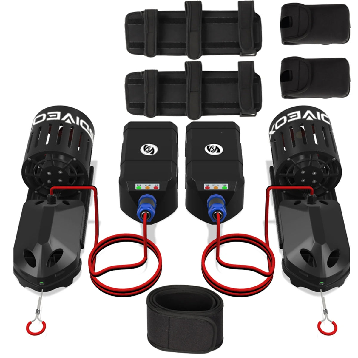 2pcs Electric Underwater Scooters 20M Waterproof P930061